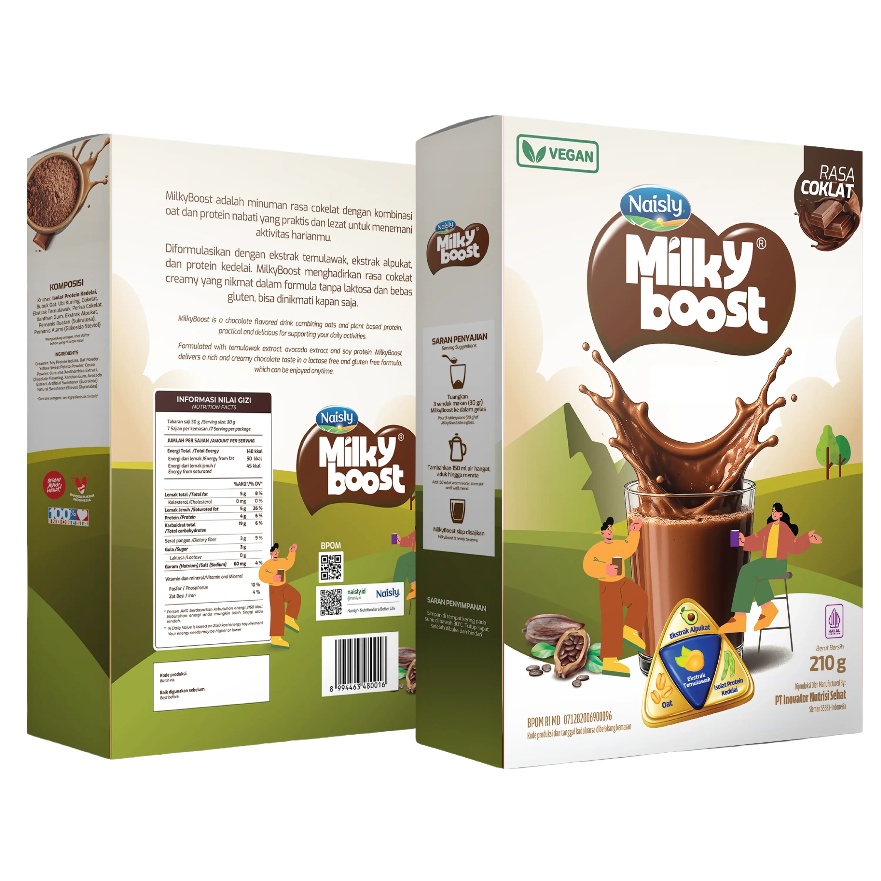 MilkyBoost Packaging Box